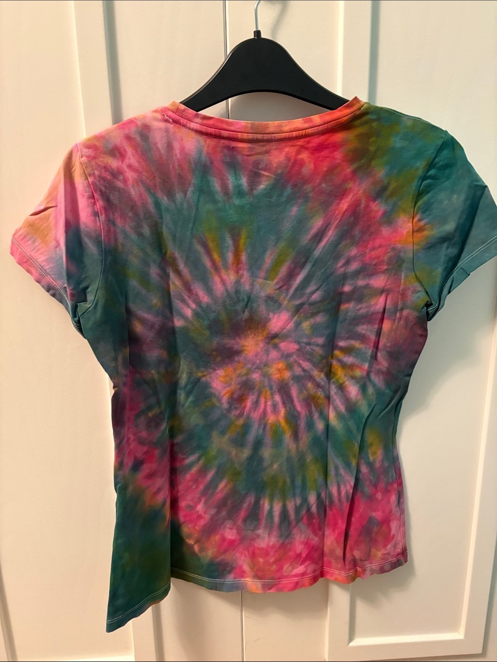 twik Tie-Dye Short Sleeve Tee in Pink, Green, Blue - Picture 2 of 2